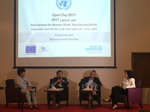UN Women facilitates open day event concerning "The joint cooperation towards peace, security and justice for Palestinian women"